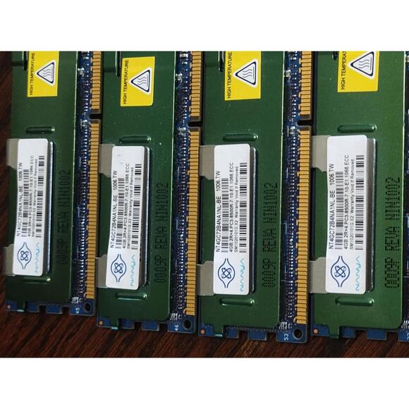 Other - 8x Nanya NT8GC72B4NB1NK-CG 8GB 2Rx4‎ PC3-10600R ECC REG Server Memory Modules